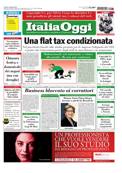 Italia oggi : quotidiano di economia finanza e politica